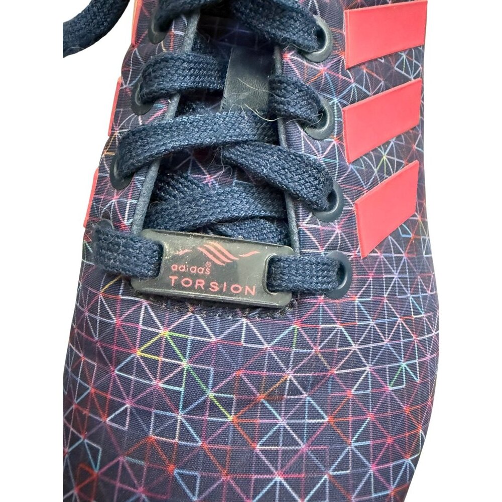 Adidas Torsion Womens Sneakers Navy/Pink Size 6 Athletic Running Shoes Geometric - Picture 4 of 16